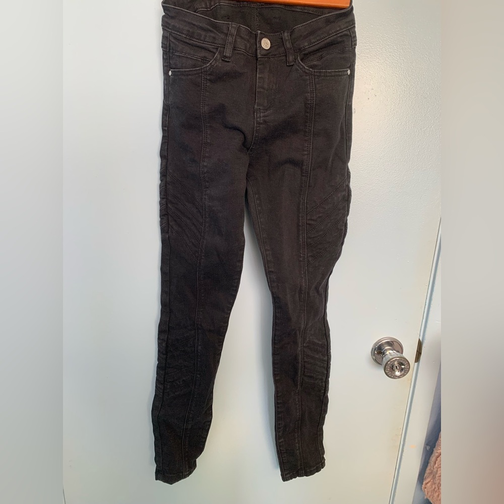 Y2k Bebe black heartbreaker skinny jeans